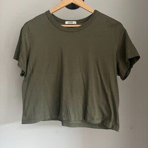 Buck Mason Pima Cropped Easy Crew